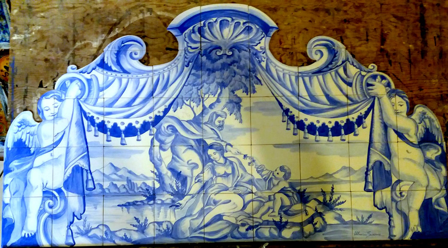 Azulejos Completo 004A 140x80cm - Clicca l'immagine per chiudere