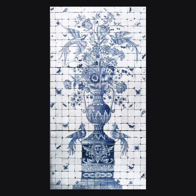 Azulejos Pannello Gattopardo in Blu 150x270cm - Clicca l'immagine per chiudere