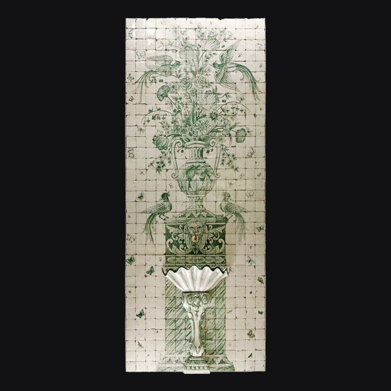 Azulejos Pannello Gattopardo in Verde 150x270cm - Clicca l'immagine per chiudere