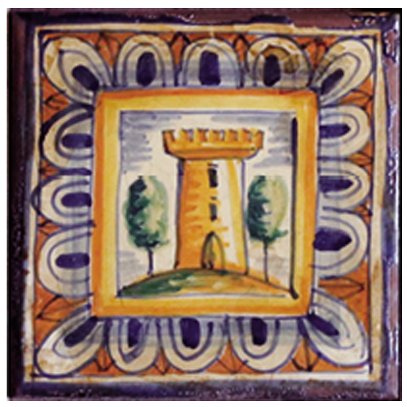 Terre di Siena Maiolica 08 15x15cm - Clicca l'immagine per chiudere