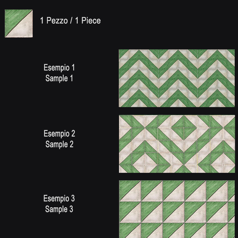 Vele Verde Disegno 1 20x20cm - Clicca l'immagine per chiudere